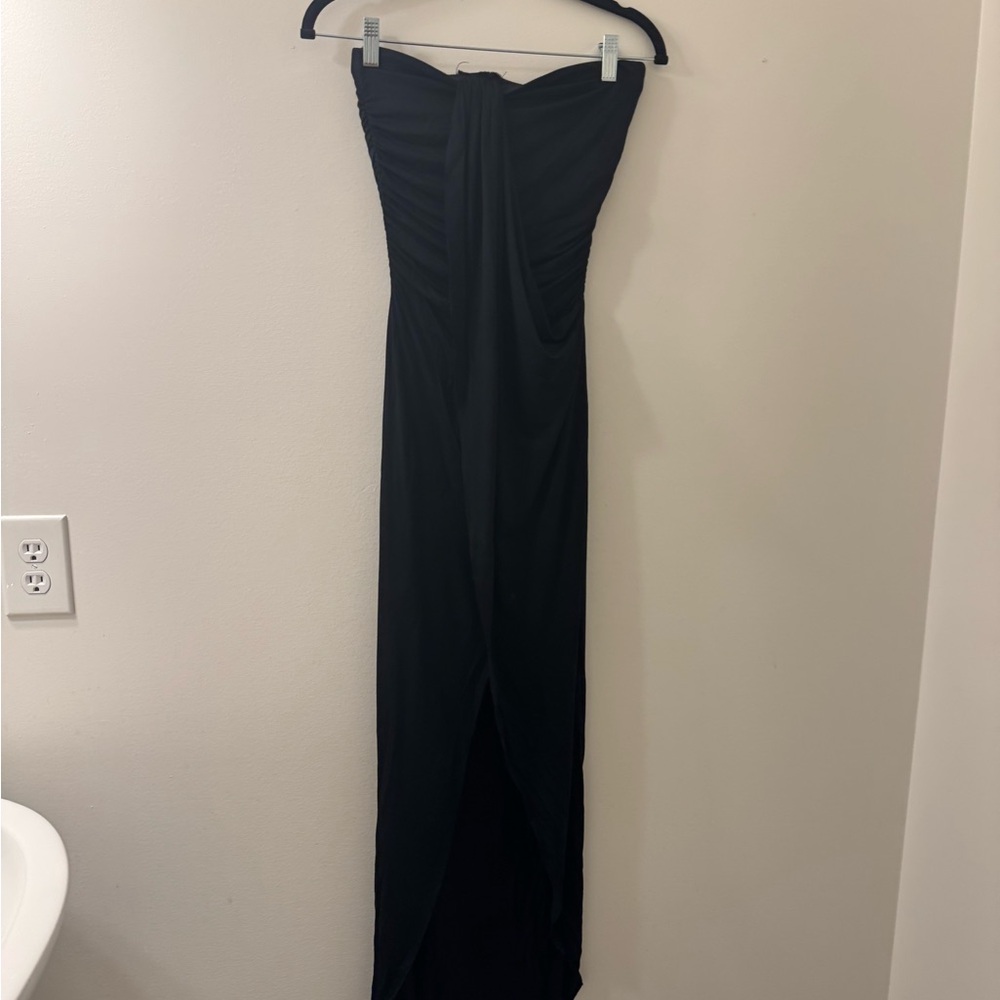 Lulu's Chic Black Strapless Dress